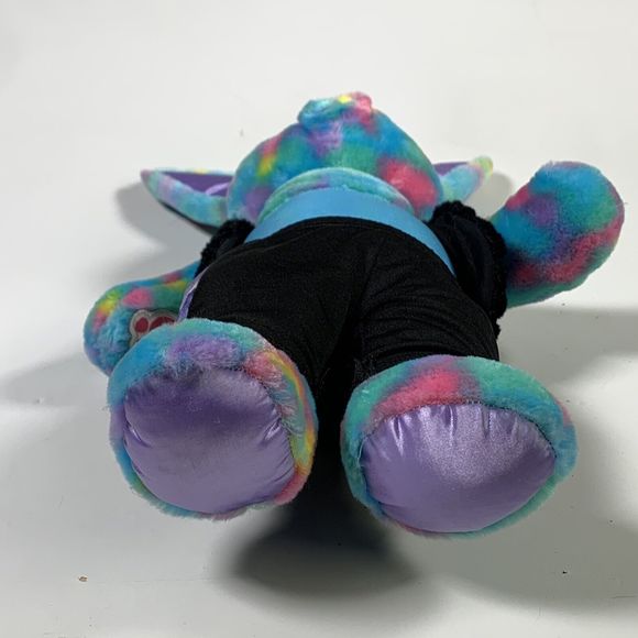 Build A Bear Tie Dye Bunny 21" Plush BAB Blue Purple Pink Stuffed Animal Rabbit - Picture 2 of 11